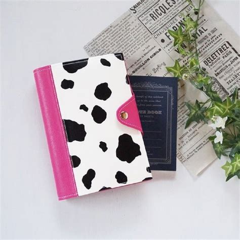 Cow Pattern Pink Notebook Cover A6size A5size B6size Shop
