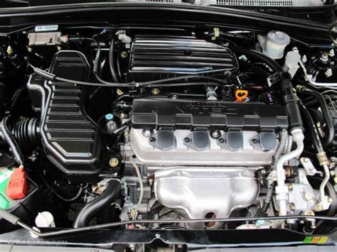 2005 Honda Civic Ex Coupe 17l Sohc 16v Vtec 4 Cylinder Engine Photo