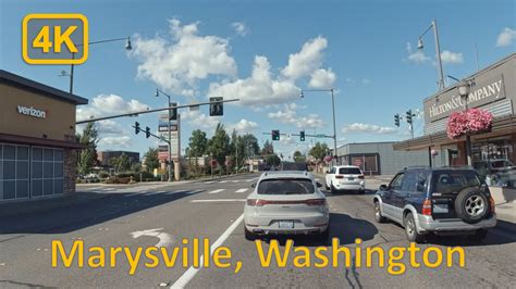 Driving In Downtown Marysville Washington 4k60fps Youtube