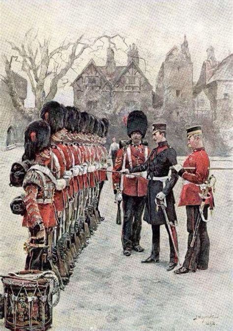 Inspection Of Coldstream Guards British Army Uniform Coldstream