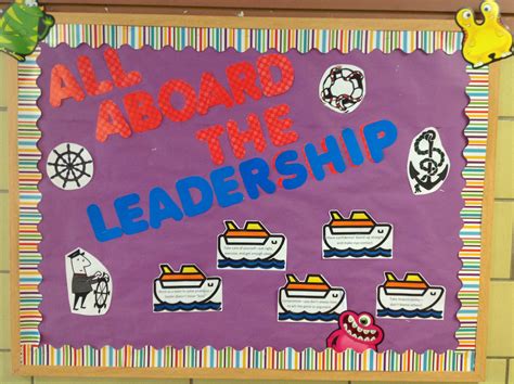 Leadership Bulletin Board School Counseling Monthly Character Traits