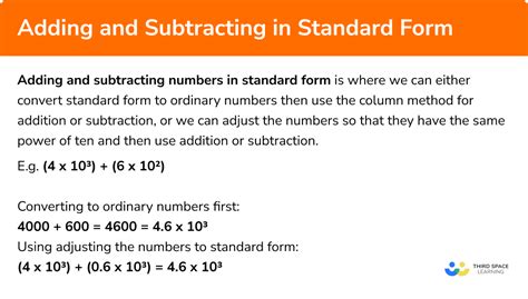 Worksheet Add Standard Form Numbers