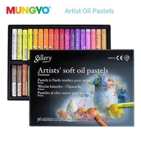 Mungyo 1224 Colors Fluorescent Artist Soft Oil Pastel Dry Metallic