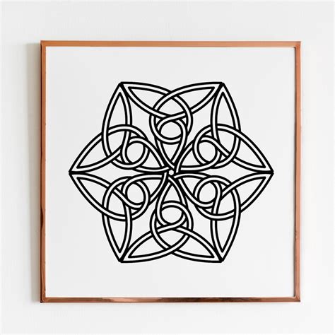 Svg Set Of Celtic Knots For Laser Cutting Stencil Celt Logo Etsy