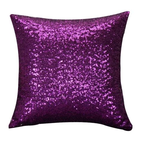 Solid Color Glitter Sequins Throw Pillow Case Cafe Or Home Covers