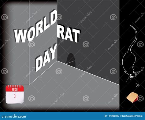Poster World Rat Day Stock Vector Illustration Of Humor 114235897
