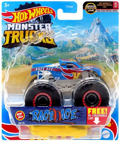 Hot Wheels Monster Trucks 2022 Race Ace 124th Scale New