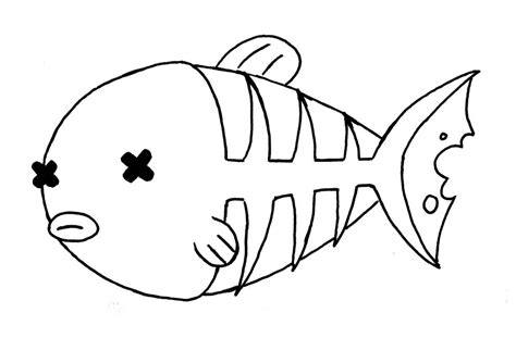 Dead Fish Skeleton Cartoon : #fish skeleton #skeletons #carcass #dead