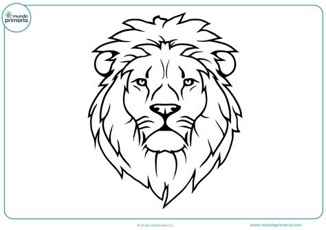 Dibujos De Leones Para Colorear A Lápiz O Como Quieras Mundo Primaria