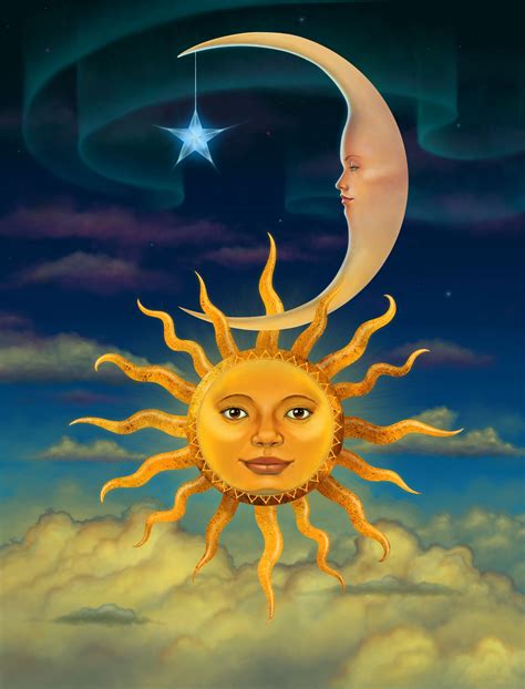 Moon And Sun Moon Art Sun Art Celestial Art