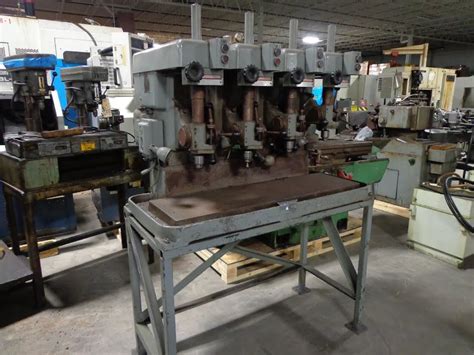 Edlund Model 1f 7 4 16 4 Spindle Inline Multiple Spindle Drill Press