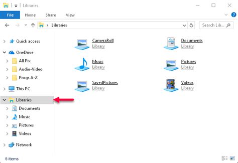 Windows 10 Quick Tips Enabling Libraries Daves Computer Tips