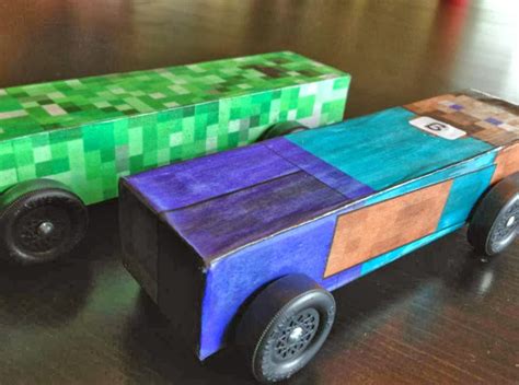 It is manufactured by pure wood and stainless plastic you can control by your hand. Poor MD: Minecraft Pinewood Derby Car with Template