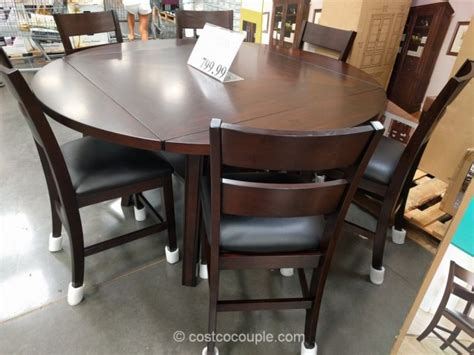 Bayside Furnishings 7 Piece Counter Height Round Dining Set