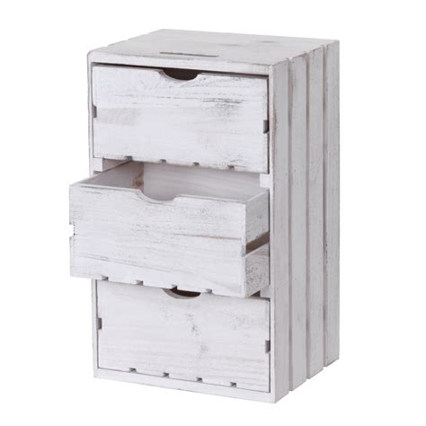 Free delivery for many products! Kommode Shabby-Look Vintage ~ weiss - Jamb.ch