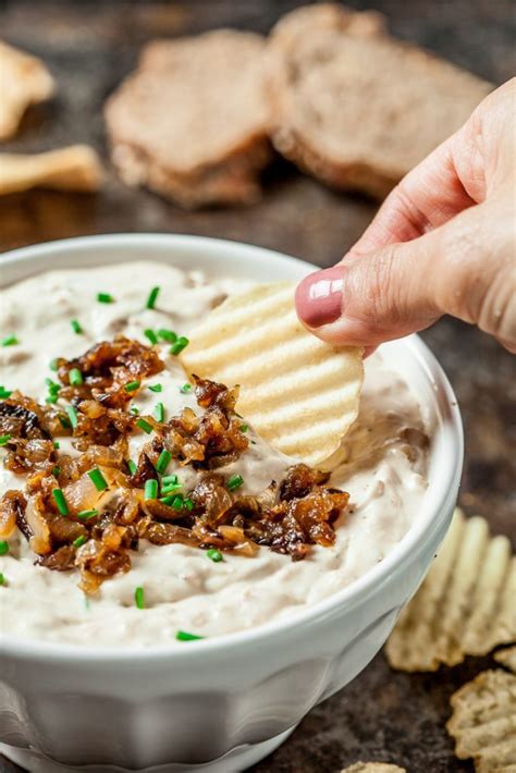 Caramelized Onion Dip Recipe Chew Out Loud