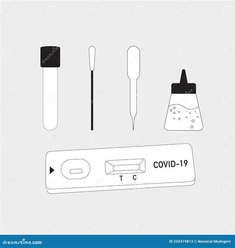 Antigen Test Kits 04 Stock Vector Illustration Of Measure 232419813