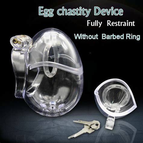 Male Egg Type Fully Restraint Chastity Device Bandage Belt Cage Sissy