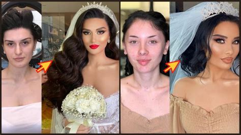 15 Amazing Photos Before And After Brides Wedding Makeup Transformations