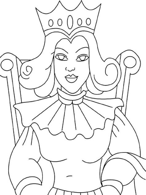 Coloring Pages Of Queens Coloring Home Queen Coloring Pages Free Printable Queen Coloring