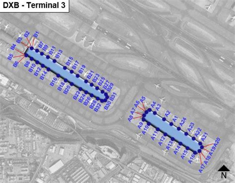 Dubai International Airport Dxb Terminal 3 Map