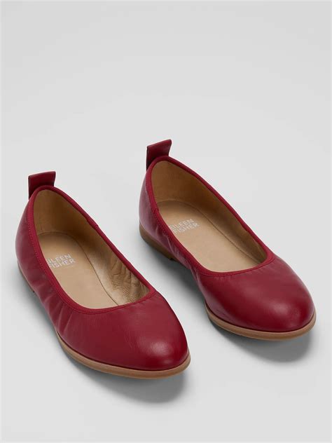 Notion Nappa Leather Ballet Flat Eileen Fisher
