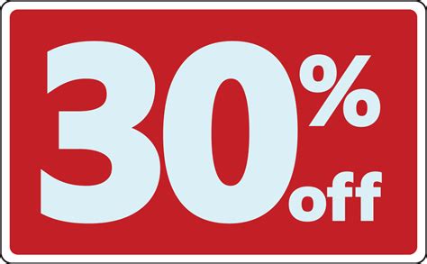 Sale 30 Percent Off Business Sign Retail Store Discount Promotion Ebay