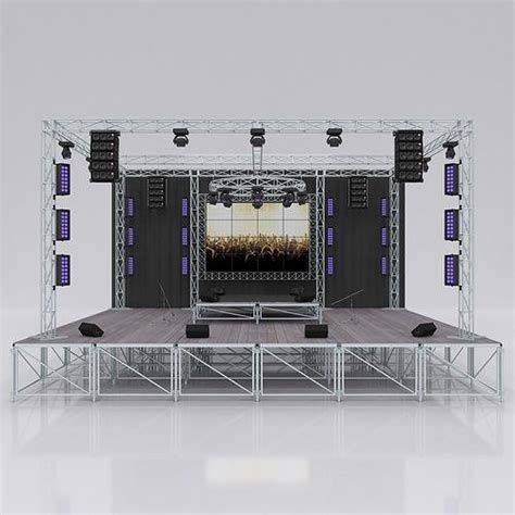 Concert Music Stage 3d Model Cgtrader