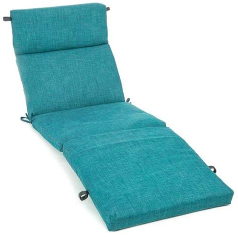 Blazing Needles Aqua Blue Patio Chaise Lounge Chair Cushion At