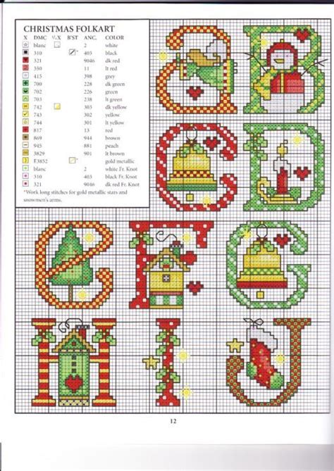 Christmas Cross Stitch Alphabet Pattern Bing Вышитые крестиком