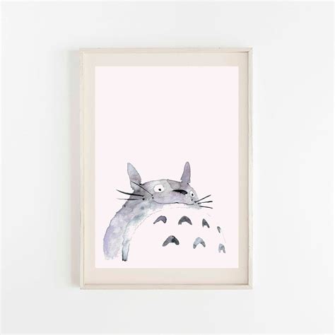 Totoro Poster Totoro Print My Neighbor Totoro Studio Chibli Etsy