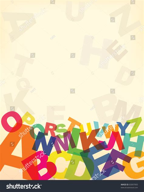 Letters Abstract Background Stock Vector Illustration 63097993