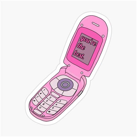 Y2k Flip Phone Sticker By Tehecaity Pegatinas Para Imprimir Gratis