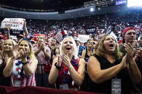 Trumps Rally In Cincinnati The President And His Followers Imagine A