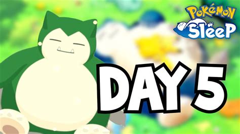 Day 5 I Found A Green Shiny Snorlax Pokémon Sleep Gameplay