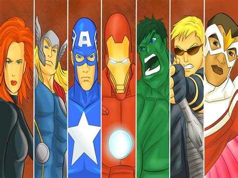 Marvel Avengers Drawings