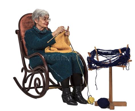 Old Woman Knitting Stock Photo Image Of Dexterous Deftness 14031792