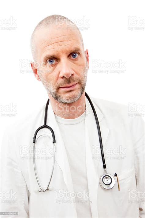 Doctor Portrait Isolated On White Stock Photo Download Image Now