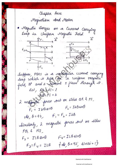 SOLUTION Physics Chapter Magnetism And Matter Studypool
