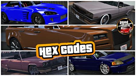 List Of Gta 5 Modded Crew Colours With Hex Codes Sub Requests Youtube