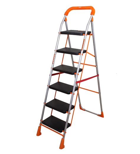 Buy 6 Steps 59 Ft Mild Steel Step Ladder By Magna Online Step
