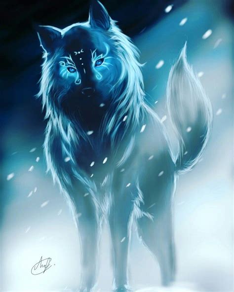Wolf Fantasy Spirit Animal Art Wolf Spirit Animal Fantasy Wolf