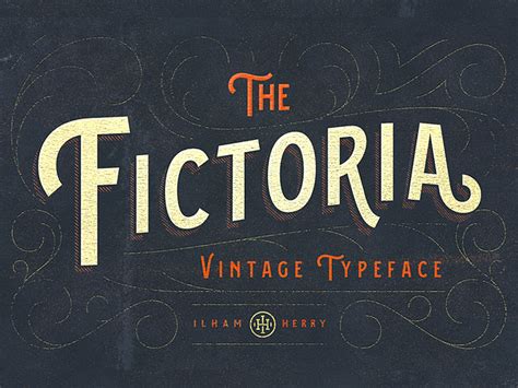 Fictoria Typeface By Ilham Herry On Dribbble