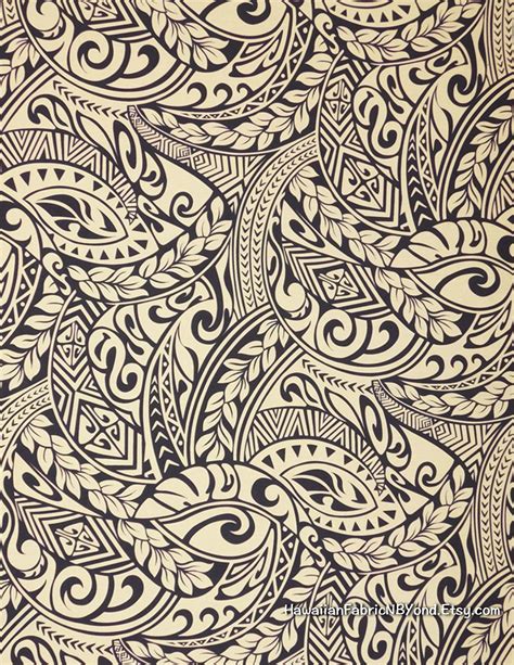 1530x1980 Fabric Polynesian Tribal Tattoo Patterns Lavalava Fabric