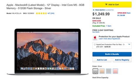 Save 349 On Apples 12 Inch Macbook 512gb At Best Buy Dropping The