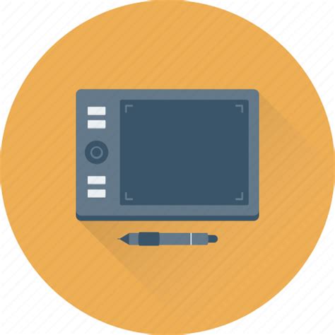 Artboard, digitizer, drawing tablet, graphic tablet, pen tablet icon