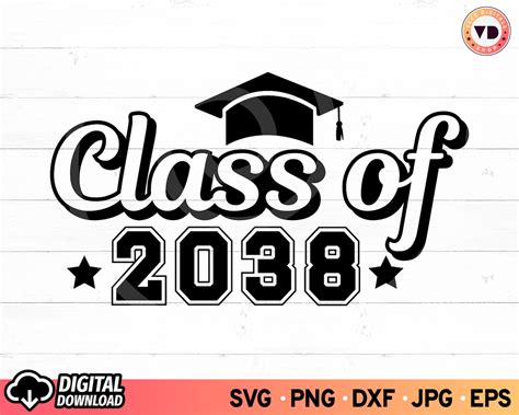 Class Of 2038 Grow With Me Svg Class Of 2038 Graduation Etsy