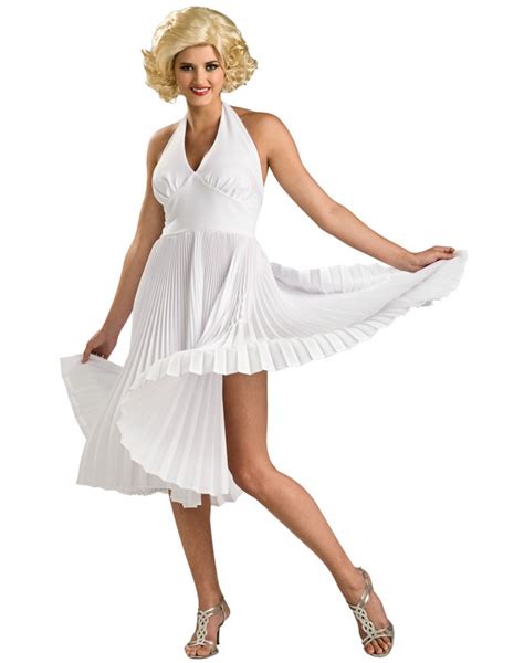 Deluxe Marilyn Monroe 1950s Hollywood Starlet White Dress Costume