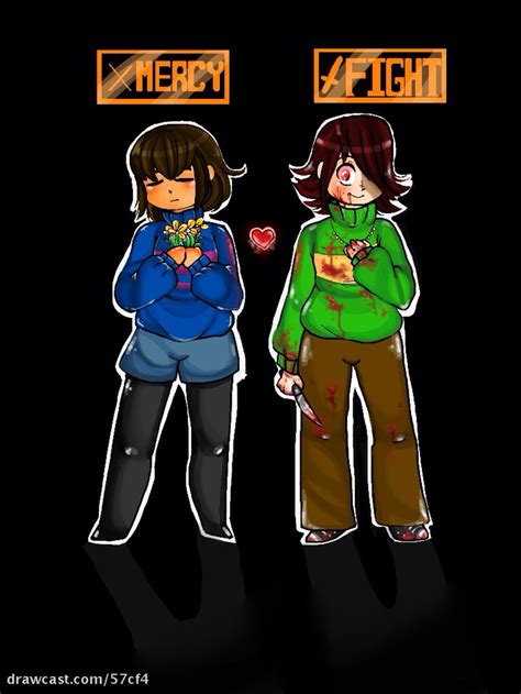 Chara And Frisk Undertale By Capacoffie On Deviantart