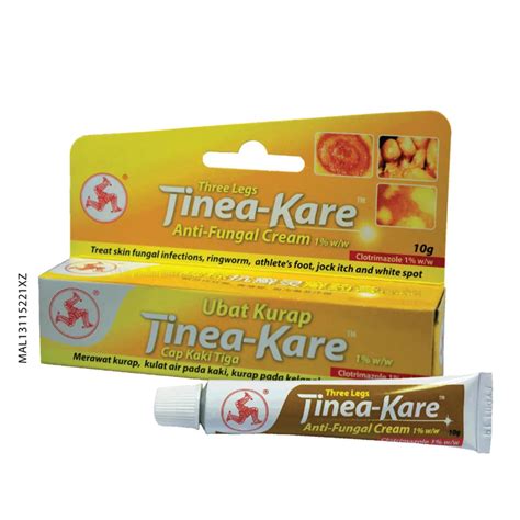 Searching for the best foot antifungal creams? Three Legs Tinea Kare Antifungal Cream (10g) | Shopee Malaysia